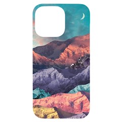 Adventure Psychedelic Mountain Iphone 14 Pro Max Black Uv Print Case
