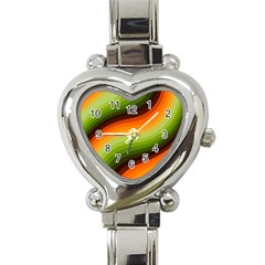 Swirl Abstract Twirl Wavy Wave Pattern Heart Italian Charm Watch by pakminggu