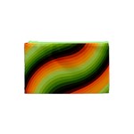 Swirl Abstract Twirl Wavy Wave Pattern Cosmetic Bag (XS) Front