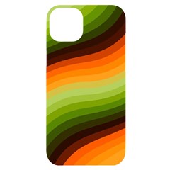 Swirl Abstract Twirl Wavy Wave Pattern Iphone 14 Plus Black Uv Print Case by pakminggu