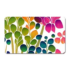 Plants Leaves Colorful Magnet (Rectangular)