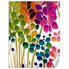 Plants Leaves Colorful Canvas 18  x 24 