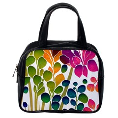 Plants Leaves Colorful Classic Handbag (One Side)