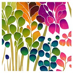 Plants Leaves Colorful Wooden Puzzle Square