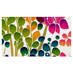 Plants Leaves Colorful Banner and Sign 7  x 4 