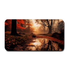 Trees Sunset Mist Medium Bar Mat by pakminggu