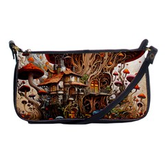 House Mushrooms Shoulder Clutch Bag by pakminggu