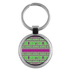 The End Pattern Key Chain (round)