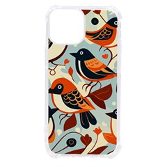 Vintage Birds Pattern Iphone 13 Mini Tpu Uv Print Case by Valentinaart