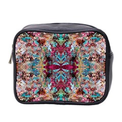 Blended Arabesque Mini Toiletries Bag (two Sides) by kaleidomarblingart