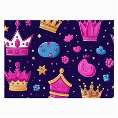 Pattern Royal Crowns Large Glasses Cloth by pakminggu