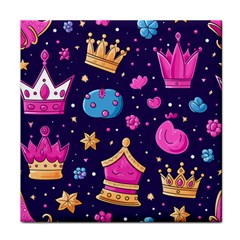 Pattern Royal Crowns Face Towel by pakminggu