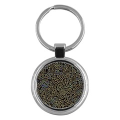 Pattern Abstract Runes Graphic Key Chain (round)