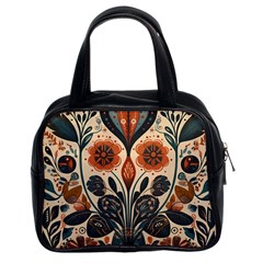 Flower Leaves Floral Classic Handbag (two Sides) by pakminggu