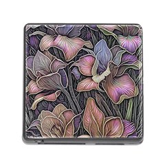 Flowers Iris Plant Memory Card Reader (square 5 Slot) by pakminggu