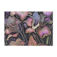 Flowers Iris Plant Crystal Sticker (a4) by pakminggu