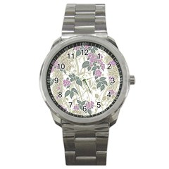 Vine Vineyard Plants Nature Sport Metal Watch by uniart180623