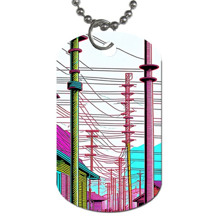 Poles Wires Dog Tag (Two Sides)