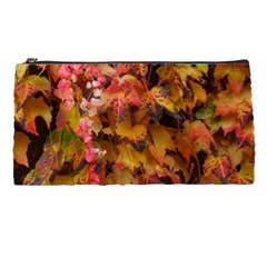 Red And Yellow Ivy  Pencil Case by okhismakingart