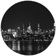 New York Skyline Wooden Puzzle Round by Bedest