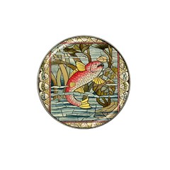 Fish Underwater Cubism Mosaic Hat Clip Ball Marker (10 Pack) by Bedest