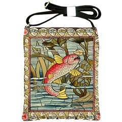 Fish Underwater Cubism Mosaic Shoulder Sling Bag