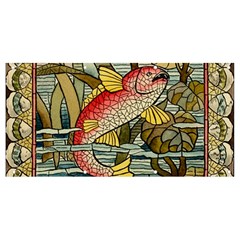 Fish Underwater Cubism Mosaic Banner And Sign 8  X 4  by Bedest