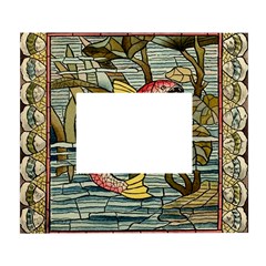 Fish Underwater Cubism Mosaic White Wall Photo Frame 5  X 7  by Bedest