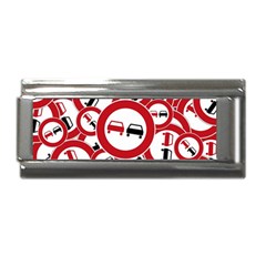 Overtaking-traffic-sign Superlink Italian Charm (9mm)