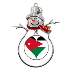 Heart-love-affection-jordan Metal Snowman Ornament