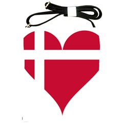 Heart-love-flag-denmark-red-cross Shoulder Sling Bag