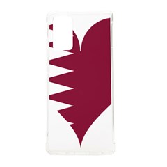 Heart-love-flag-qatar Samsung Galaxy Note 20 Tpu Uv Case by Bedest