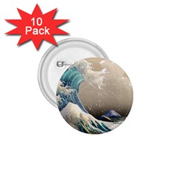 Japanese Wave 1 75  Buttons (10 Pack)