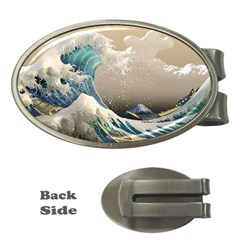 Japanese Wave Money Clips (oval) 