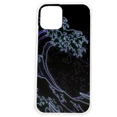 Vapor Wave Aesthetic Art Neon Asian Kanagawa Japanese Iphone 12 Pro Max Tpu Uv Print Case