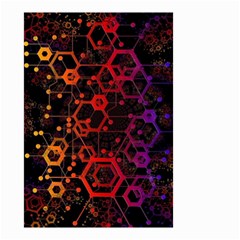 Abstract Red Geometric Small Garden Flag (two Sides)