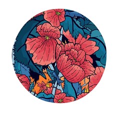 Flower Classic Japanese Art Mini Round Pill Box (pack Of 3)