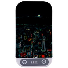 Night Black City Neon Sky Stars Moon Abstract Sterilizers by Cowasu