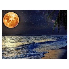 Beautiful Moon Nigh Sky Stars Premium Plush Fleece Blanket (extra Small)