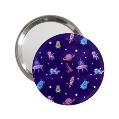 Space Seamless Pattern 2 25  Handbag Mirrors by pakminggu