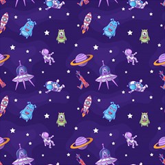 Space Seamless Pattern Play Mat (rectangle) by pakminggu