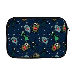 Monster Alien Pattern Seamless Background Apple Macbook Pro 17  Zipper Case by pakminggu