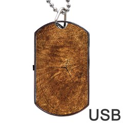 Annual-rings Dog Tag USB Flash (Two Sides)