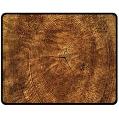 Annual-rings Two Sides Fleece Blanket (Medium)