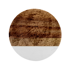 Annual-rings Marble Wood Coaster (round)