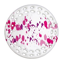 Blot-01  Round Filigree Ornament (Two Sides)