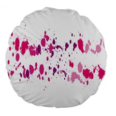 Blot-01  Large 18  Premium Flano Round Cushions by nateshop