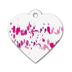 Blot-01  Dog Tag Heart (one Side) by nateshop