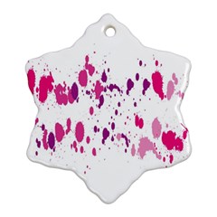 Blot-01  Snowflake Ornament (two Sides) by nateshop