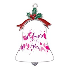 Blot-01  Metal Holly Leaf Bell Ornament by nateshop